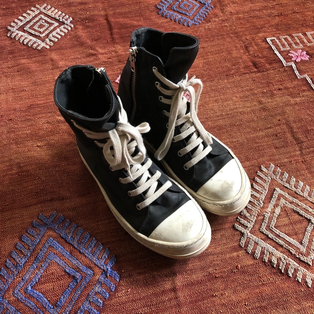 Rick Owens canvas sneakers